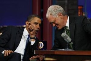 Obama v talkšou Davida Lettermana.