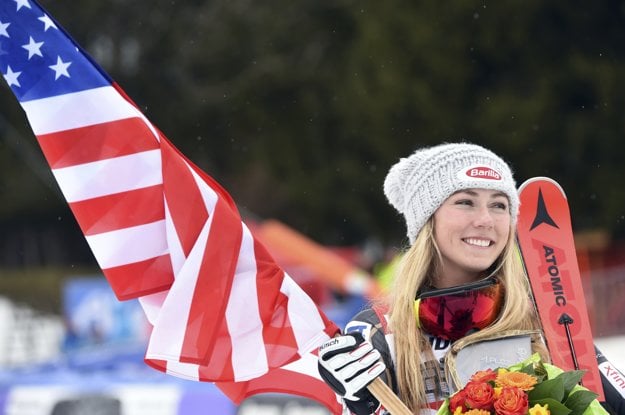 Mikaela Shifrinová sa radovala z triumfu.