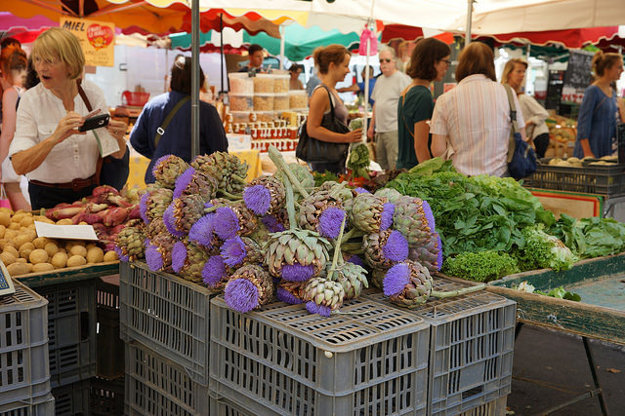 Tradičný trh v Aix-en-Provence
