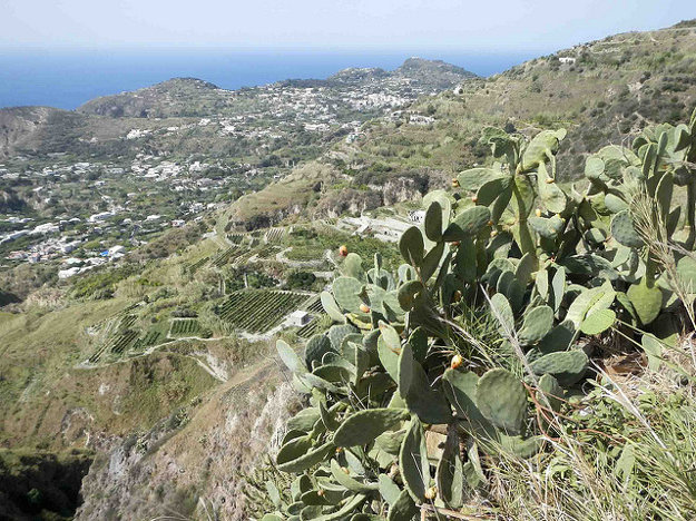 Pohľad z vrchu Epomeo, Ischia.