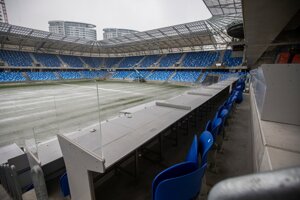 Aktuálny stav výstavby Národného futbalového štadióna na Tehelnom poli.