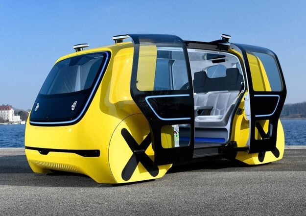 Koncept autonómneho vozidla Volkswagen Sedric.