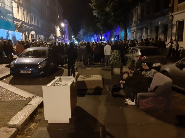 Protest v Lipsku proti deportácii migranta 10. júla 2019.