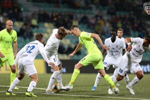 Momentka zo zápasu medzi MŠK Žilina a MFK Zemplín Michalovce.