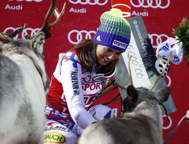 Petra Vlhová a sob Igor, rok 2017.