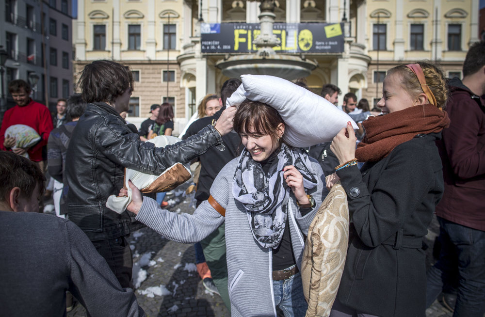 World Pillow Fight Day.