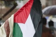 Vlajka Palestíny.