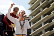 Venezuelská opozičná líderka María Corina Machadová.