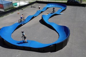 Pumptrack má na dĺžku 70 metrov.