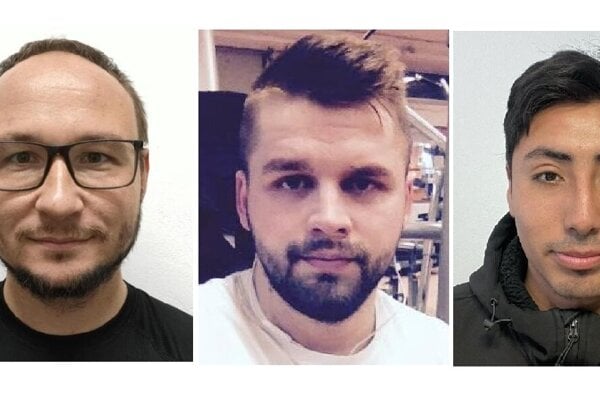Zľava: Lukáš Darák, Ivan Kšinant, Néstor Manuel Hernándes Sosa