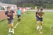 Z tréningu TJ Sklotatran Poltár.