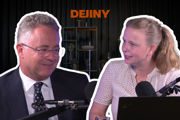 Nigel Baker a Agáta Šústová Drelová v podcaste Dejiny.