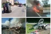 Júnové zásahy hasičov v Trenčianskom kraji.