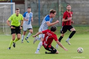 Záber zo stretnutia Kozárovce - Nový Tekov.
