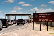 Vstup na vojenskú základňu Fort Bliss v Texase. Ilustračná fotografia.