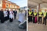Požehnanie stavby Palárikovho domu. 