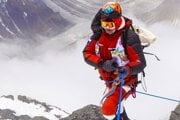 Lenka Poláčková počas výstupu na K2.