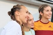 Zľava Gabriela Gajanová, Viktória Forster a Emma Zapletalová.