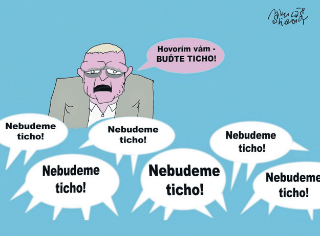Nebudeme ticho! (zdroj: Sliacky)
