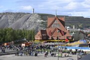 Historický kostol Kiruna kyrka.