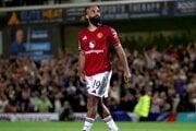Bryan Mbeumo krátko po tom, čo nepremenil pokutový kop proti Grimsby Town.