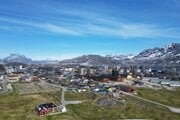Nuuk, hlavné mesto Grónska. 