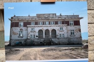 Budova rozhlasu pred rekonštrukciou.