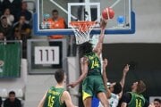 Basketbalista Karl Gamble z tímu Patrioti Levice.