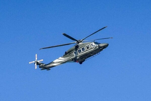 Vrtuľník Agusta AW-189, ktorý využíva Ministerstvo vnútra.