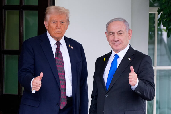 Americký prezident Donald Trump a izraelský premiér Benjamin Netanjahu.