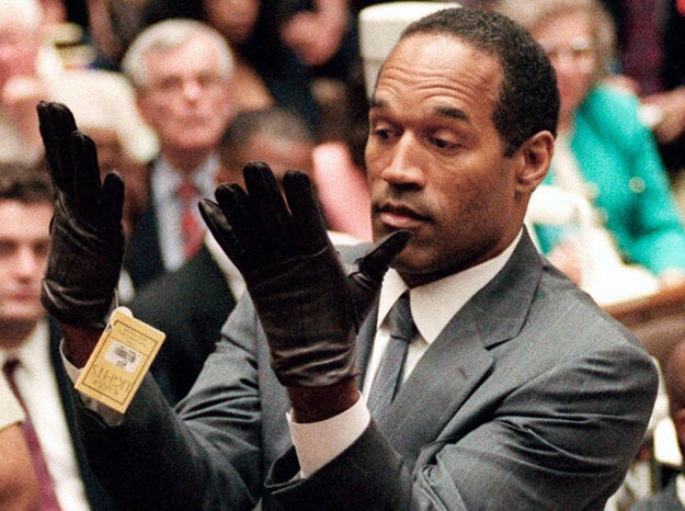 O.J. Simpson počas súdneho procesu. (zdroj: SITA/AP)