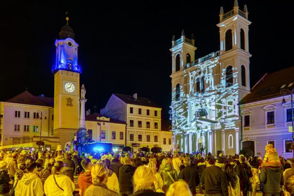 Počas podujatia Svetlo v meste v roku 2024.