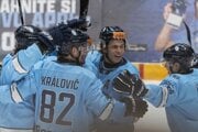 Hokejisti HC Slovan Bratislava.