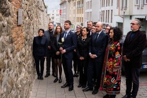 Progresívne Slovensko si pripomenulo výročie na Zámockej ulici.