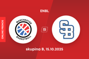 Manchester Basketball - BC Slovan Bratislava: LIVE STREAM zo zápasu ENBL