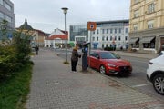 Parkovací automat na P. O. Hviezdoslava v pásme 2. 