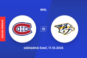 Montreal Canadiens - Nashville Predators: ONLINE prenos zo zápasu NHL.