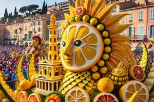 Festival citrónov Fête du Citron v meste Menton