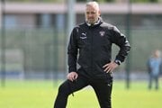 Tréner Michal Ščasný počas tréningu FC Spartak Trnava.