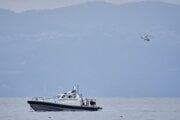 Hliadka gréckej pobrežnej stráže pri ostrove Lesbos.