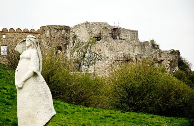 Devín Castle, illustrative stock photo. 