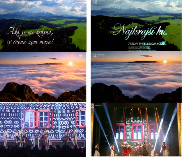 Visuals of the presentation and the campaign look similar.