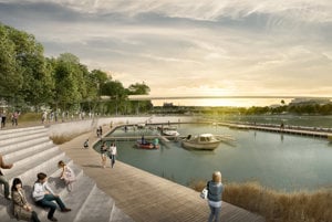 There may be a marina, a river beach and more at the New Lido. 