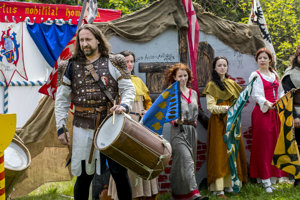 Knights at Devín Castle