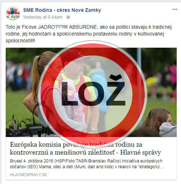 Older hoac about EC marking traditional family as controversial.