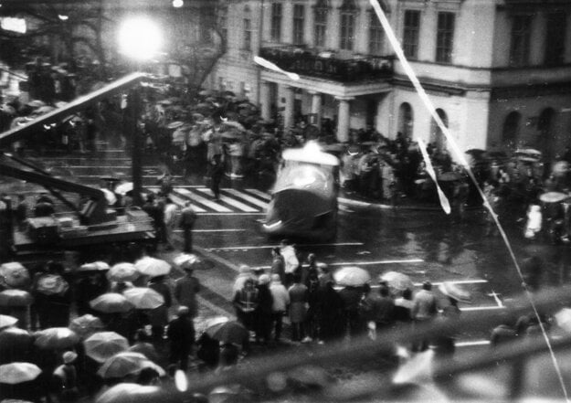 Candle demonstration, Bratislava, March 1988