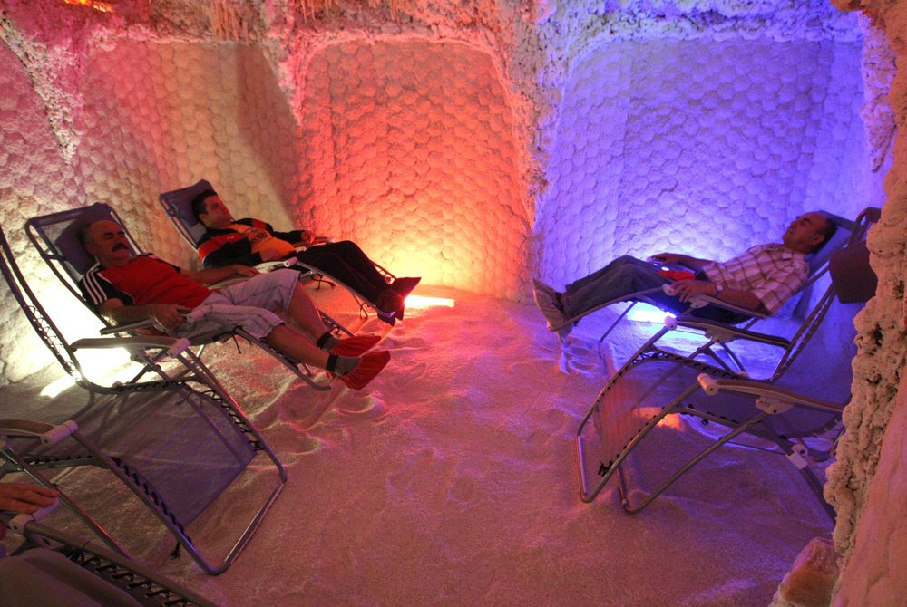 A salt cave in the Spa Sliač.