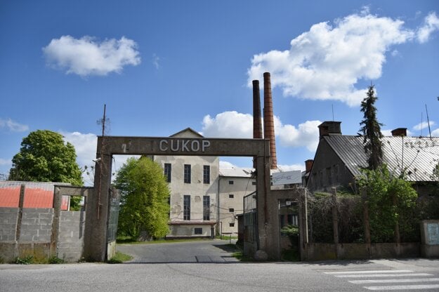 Sugar refinery buildings in the village of Vlčkovce near Trnava.