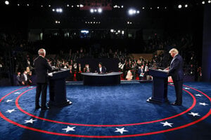 The second US presidential debate. 