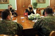 President Zuzana Čaputová met with the representatives of the armed forces.